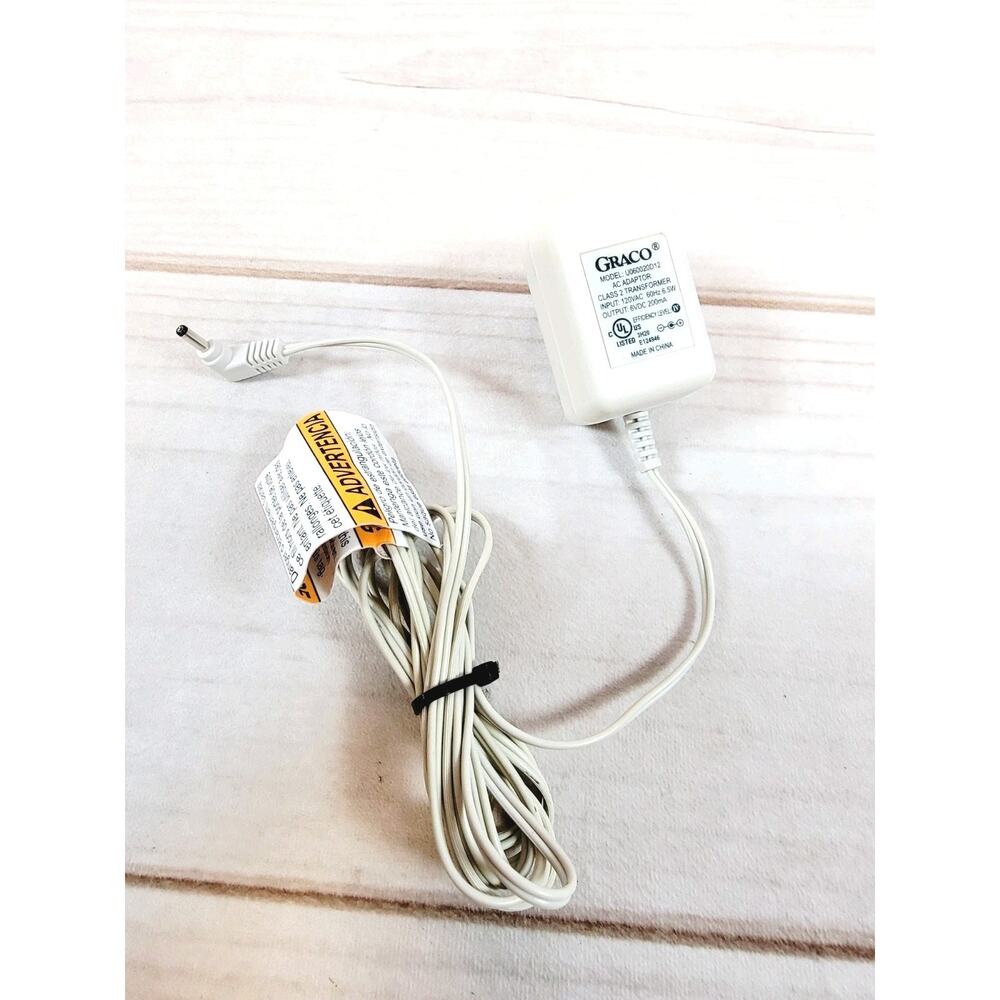 Genuine OEM Graco Baby Monitor Replacement Power Cord 6V AC Adaptor U060020D12